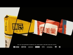 Utilisation portative légère d'achats de supermarché de sac de papier de Brown emballage d'impression de Flexo