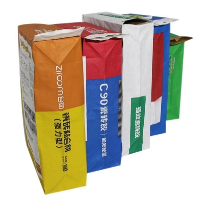 Sacs en papier collés faits sur commande de Multiwall de valve pour l'emballage 5Kg 10kg 20kg 25kg de farine