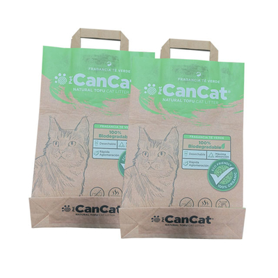 Le tofu étanche à l'humidité Cat Litter Paper Packaging Bag conçoivent la copie en fonction du client