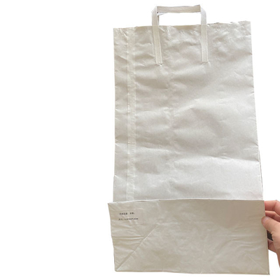 L'emballage blanc de papier de Brown emballage met en sac Logo Paper Bag Firm Bottom fait sur commande