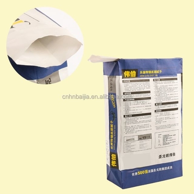sacs en papier industriels faits sur commande de la valve 25kg pour la construction