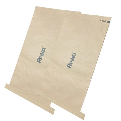 20kg ont imprimé les sacs en papier multiwall de bouche ouverte cousus avec le logo adapté aux besoins du client
