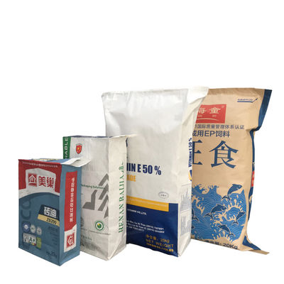 Fabricant de sacs de papier kraft industriels multicouches / sacs de 20 kg pour les produits à débit sec
