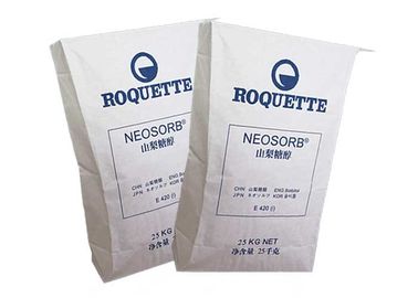 Capacité personnalisée Sacs d'emballage en papier kraft blancs ou bruns industriels