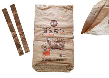 sacs en papier ouverts de Multiwall de bouche cousus par 25kg