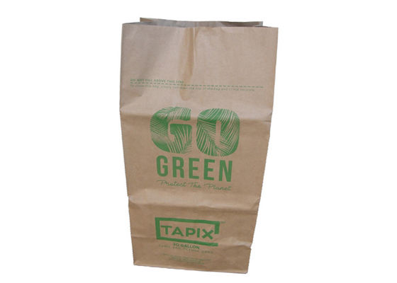 Les sacs en papier faits sur commande de Papier d'emballage ajustent de grands sacs de papier étanches à l'humidité inférieurs de feuille