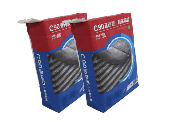 Sac valve encollé pour joint de carrelage céramique