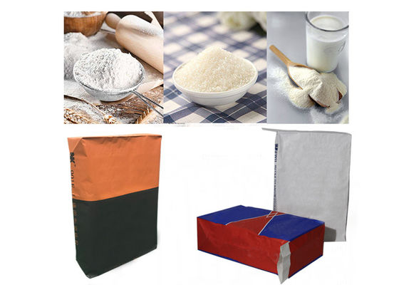 Protection d'humidité du sac 5kg 10kg 15kg 25kg Mulitwall d'emballage de farine de blé de papier d'emballage