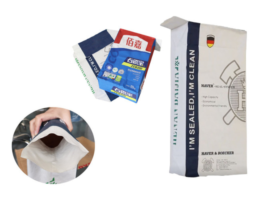 Sacs en papier de Multiwall de poudre de thé de Logo Custom Printing Food Material avec le film ou le revêtement de PE