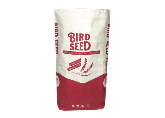 Sac de papier d'emballage d'impression de Flexo 20kg 25kg pour le lait écrémé en poudre