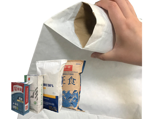 Sacs en papier collés chimiques 15kg imprimé fait sur commande 20kg de Multiwall de valve