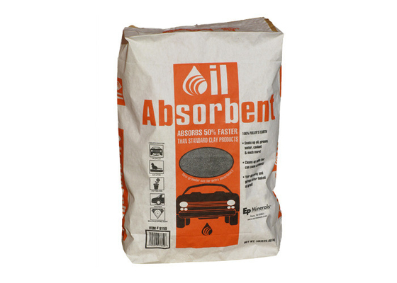 Flexo imprimant l'absorbant liquide collé chimique de flaque de sacs en papier de Multiwall de valve