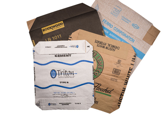 Sacs en papier 15kg 20kg 25kg de Multiwall de valve collés par poudre chimique absorbante liquide de flaque