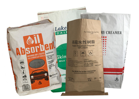 Sac absorbant imprimé fait sur commande 15kg 20kg d'emballage de papier de flaque liquide