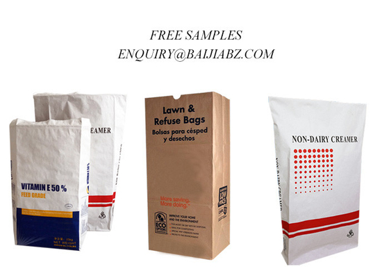 Sacs en papier 20kg 25kg de Clay Granular Absorbent Multiwall Kraft