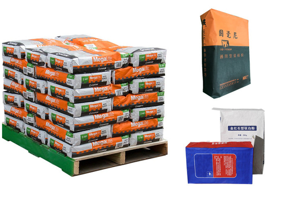 Ciment Flexo imprimant l'absorbant liquide collé chimique de flaque de sacs en papier de Multiwall de valve
