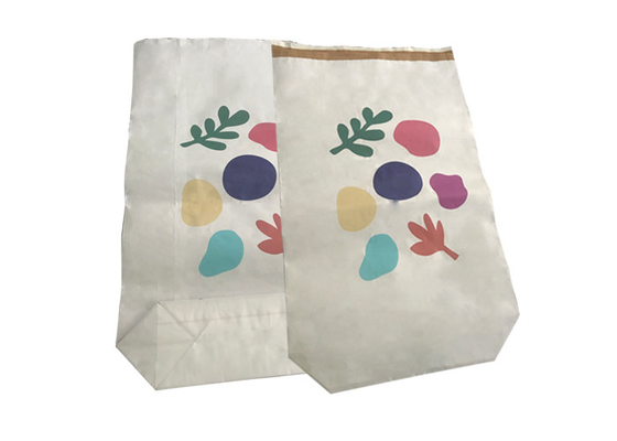 Emballage thermoscellé biodégradable d'amidon de maïs de sacs en papier de 20kg 25kg