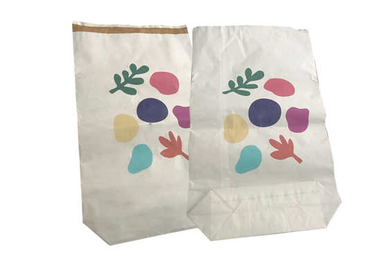 Mur multi thermoscellé de sacs en papier de catégorie comestible vide avec le revêtement de pe