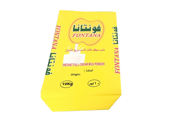 Les sacs multi de papier peint de catégorie comestible de lait en poudre acceptent la taille faite sur commande 20kg 25kg