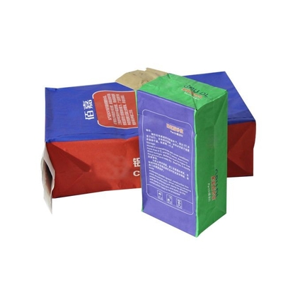 50kg 20KG 25KG 3 couches 2 plis collés Valve Multiwall sacs en papier industriels