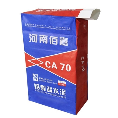 Sacs en papier adhésifs de valve de tuile de la coutume 20kg 3 plis multiwall