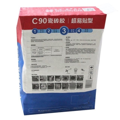 Sac de papier d'emballage de Multiwall de valve collé par coutume pour le ciment 3 plis