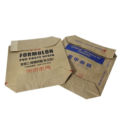 Sacs en papier faits sur commande de valve de 20kg 25kg pour le produit chimique