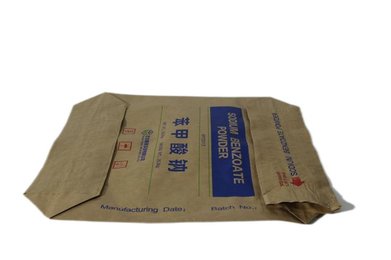 Sacs à valve en papier industriels de 25 kg avec fermeture