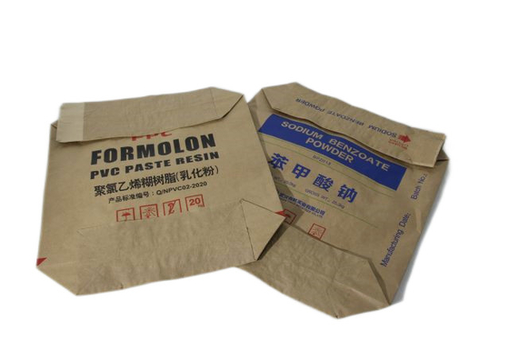 le ciment d'emballage de 25kg 50kg Papier d'emballage met en sac l'imperméabilisation de papier de sac de valve