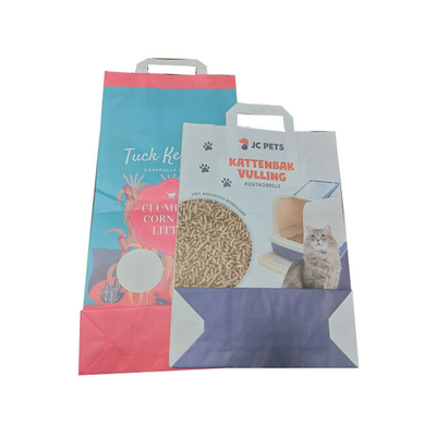 Sacs en papier adaptés aux besoins du client de Papier d'emballage pour Cat Little Animal Food