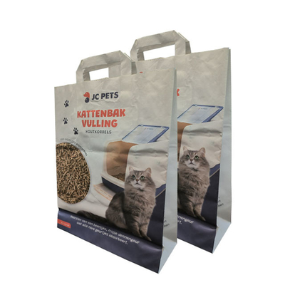 La coutume ISO9001 a imprimé les sacs en papier biodégradables pour Cat Litter Packaging