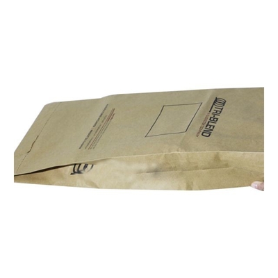 Sacs en papier inférieurs 3ply de pincement aucun cachetage plus solide de pollution