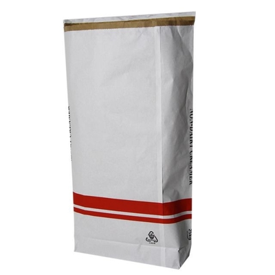 Sacs en papier inférieurs 3ply de pincement aucun cachetage plus solide de pollution