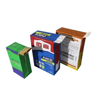 les sacs en papier résistant à l'eau de 20kg 25kg Multiwall cimentent la copie de empaquetage de Flexo de sac