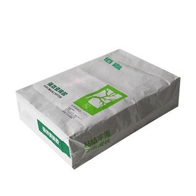 Impression collée blanche du sac 25kg 50kg Flexo de farine de riz de sacs en papier de Multiwall de valve