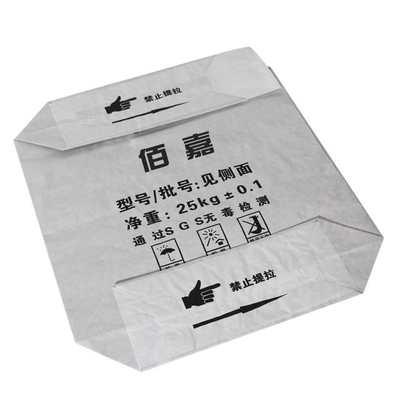 Impression collée blanche du sac 25kg 50kg Flexo de farine de riz de sacs en papier de Multiwall de valve