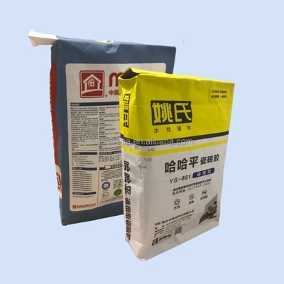 la catégorie comestible de 20kg 25kg 3 couches a collé des sacs en papier de valve pour empaqueter l'additif chimique