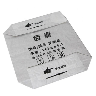 sac de valve de papier de 95gsm emballage deux couches semi extensibles