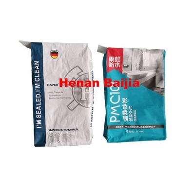 Sacs en papier adaptés aux besoins du client de Multiwall Papier d'emballage de ciment pour le matériau de construction de carreau de céramique