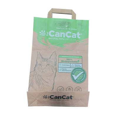 Le tofu étanche à l'humidité Cat Litter Paper Packaging Bag conçoivent la copie en fonction du client
