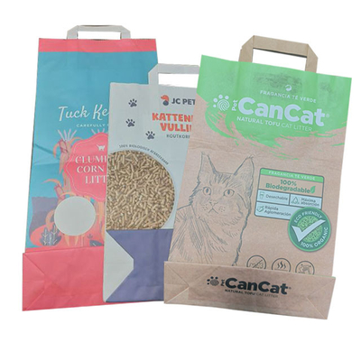 6L 10L a soudé à chaud le gousset latéral Cat Litter Bags Wear Resistance biodégradable
