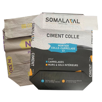 Collé par personnalisation sacs en papier de Multiwall de la valve ISO2200 lait en poudre les sacs 25kg