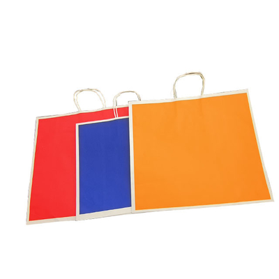 sacs en papier de 25kg Multiwall avec la corde de coton/corde de pp/poignée de papier tordue