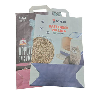Tofu multicouche biodégradable Cat Litter Packaging Bag des sacs en papier 5kg de Papier d'emballage