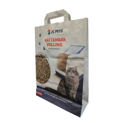 Tofu multicouche biodégradable Cat Litter Packaging Bag des sacs en papier 5kg de Papier d'emballage
