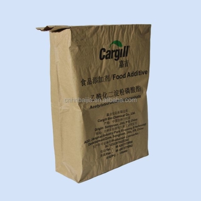 La valve de papier recyclable de 20 kilogrammes renvoie le blanc ou le Brown d'impression de forme faite sur commande de sac