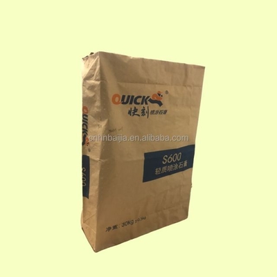 La valve de papier recyclable de 20 kilogrammes renvoie le blanc ou le Brown d'impression de forme faite sur commande de sac
