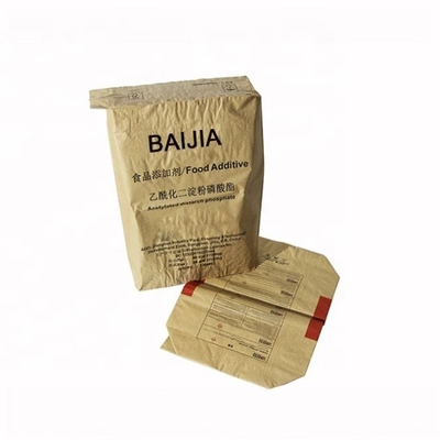 sacs à valve imprimés par coutume de papier de 15kg 20kg Multiwall emballage pour le paquet de papier de ciment