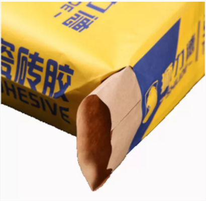 Sacs en papier de impression faits sur commande de valve avec des poignées pour l'application de catégorie comestible
