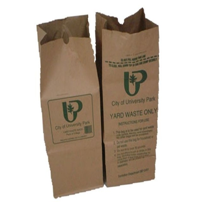 Épaisseur faite sur commande de doublure de sacs en papier recyclables extra larges de pelouse